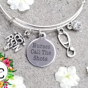ONLY 2 LEFT!!  Nurses Call the Shots Bracelet